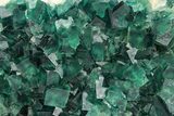 Green, Fluorescent, Cubic Fluorite Crystals - Madagascar #246154-1